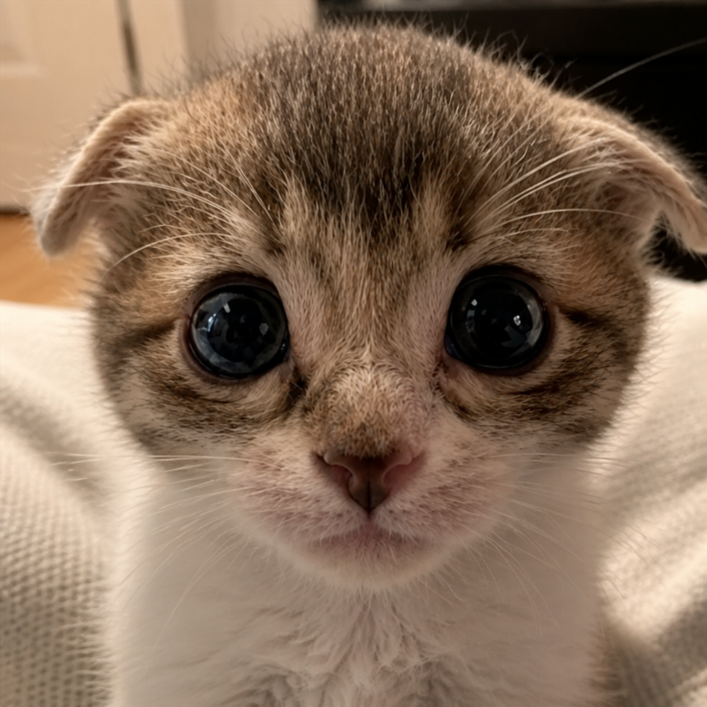 TRILLY extreme close-up stare